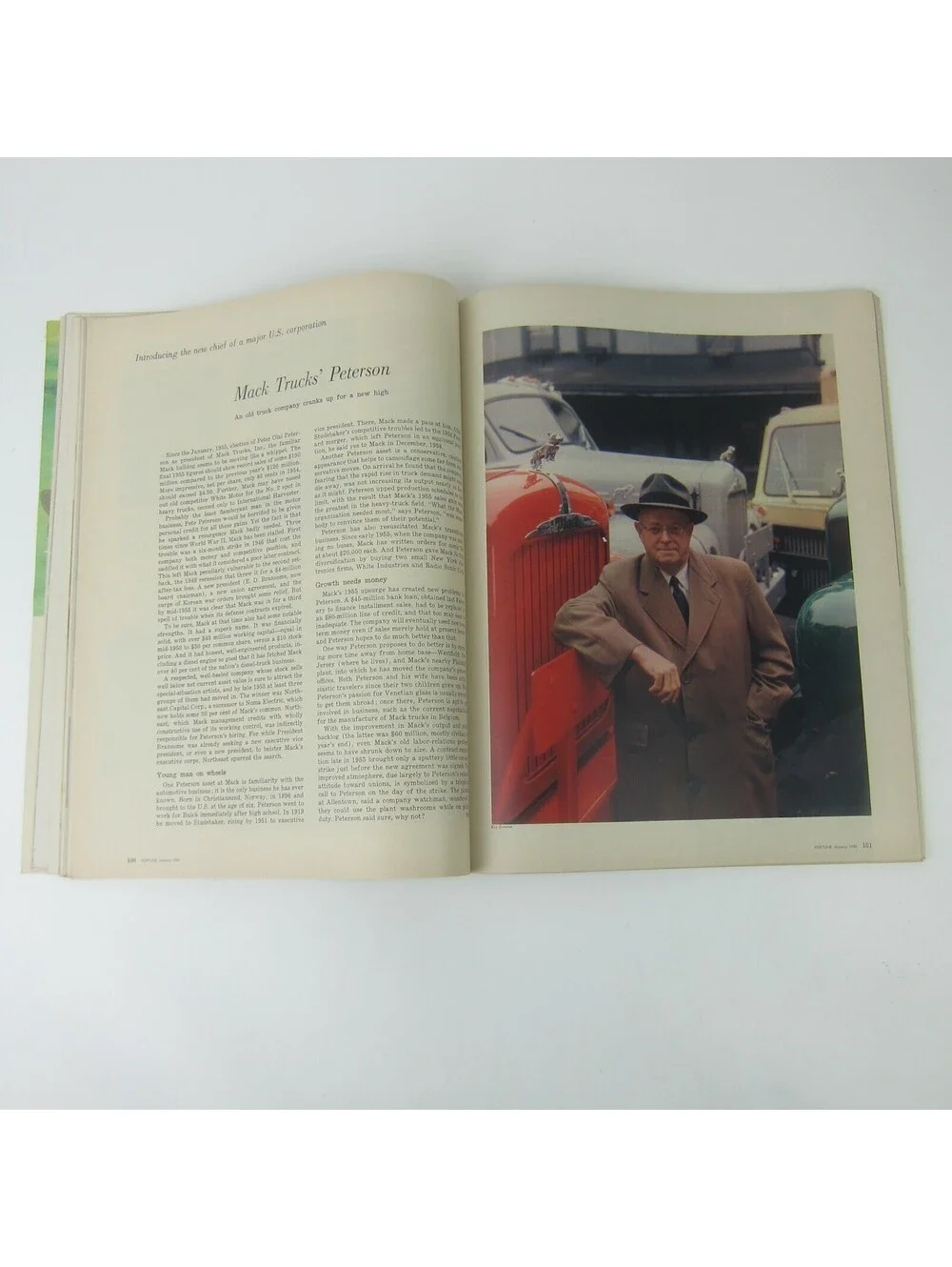 Vintage FORTUNE Magazine January 1956 Chrysler Imperial, Ford, Volkswagen Ads